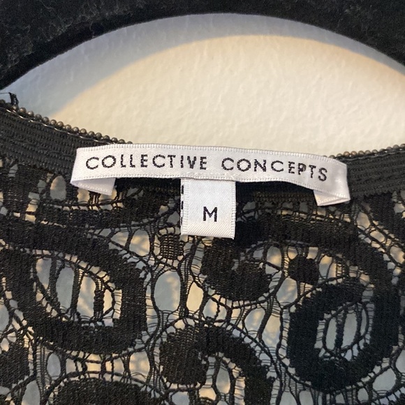 Collective Concept Mod Tunic Cream-Black-Brown Colors Size M - Picture 5 of 7